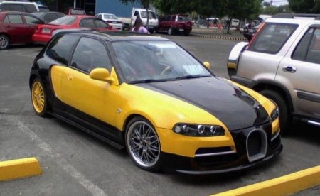 Honda Civic ���� ���� Bugatti Veyron